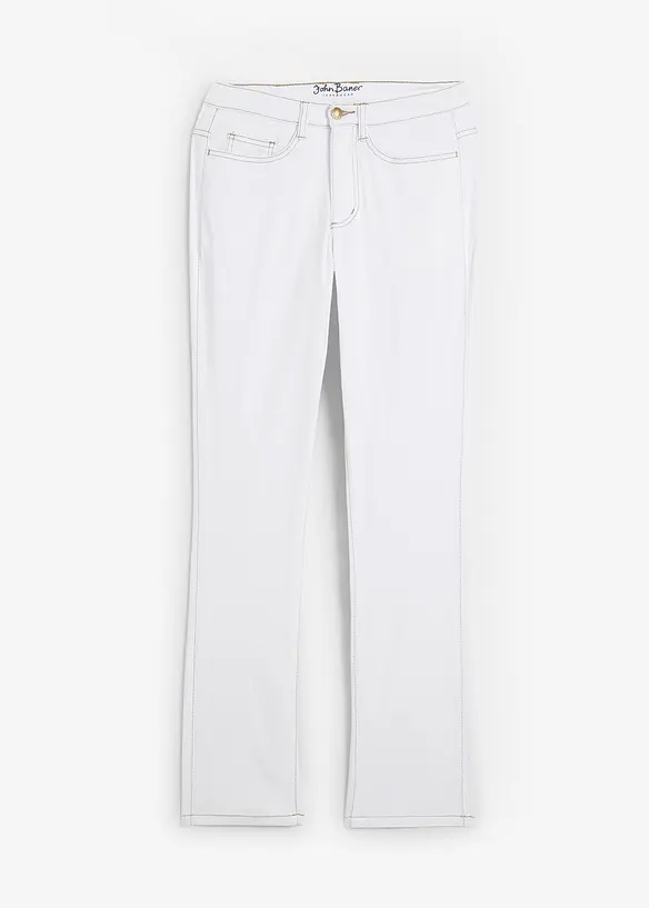 Strečové džíny Mid Waist Straight, bonprix