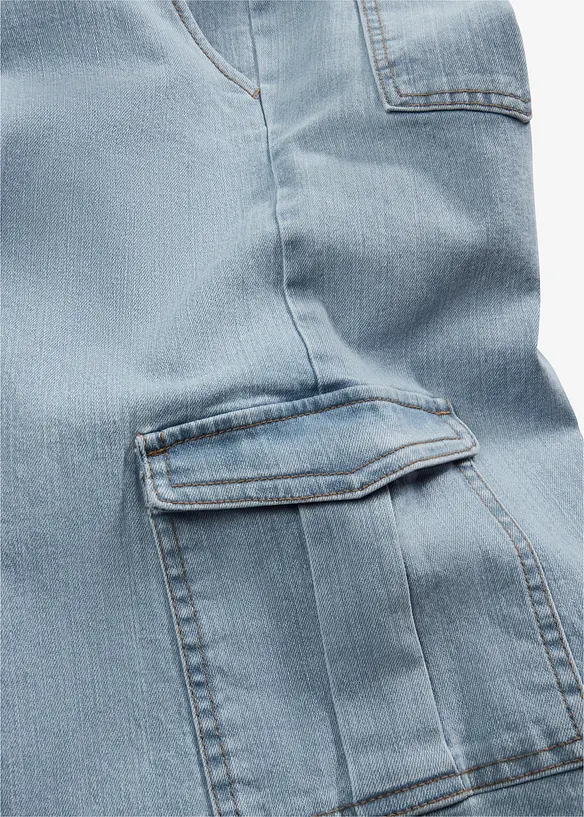 Extra široké cargo džíny, Mid Waist, bonprix