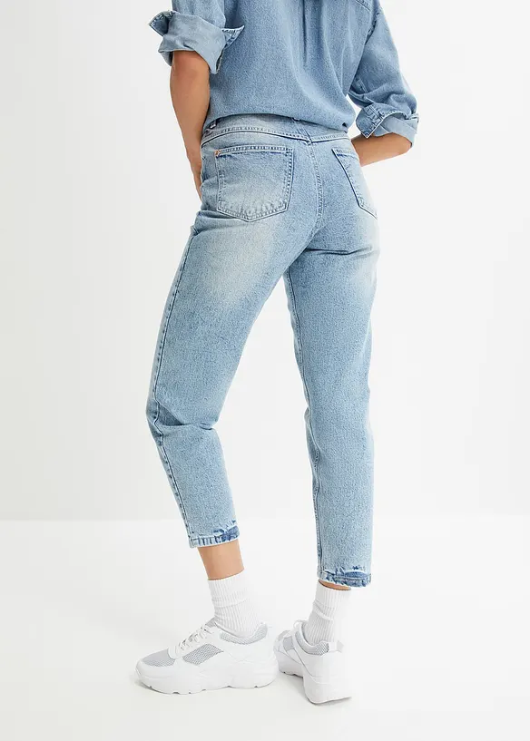 Mom džíny High Waist, malý podíl streče, zkrácené, bonprix