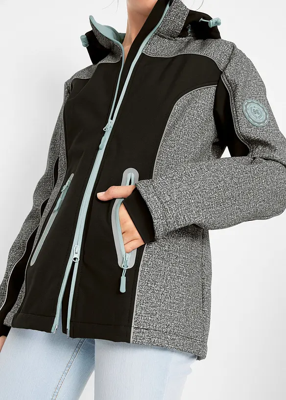 Softshellová bunda s reflexními detaily, bonprix