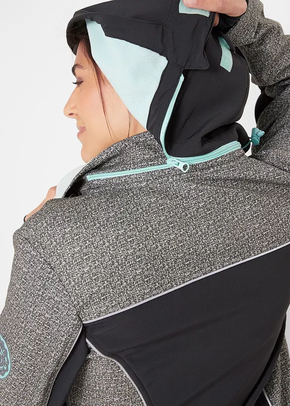 Softshellová bunda s reflexními detaily, bonprix