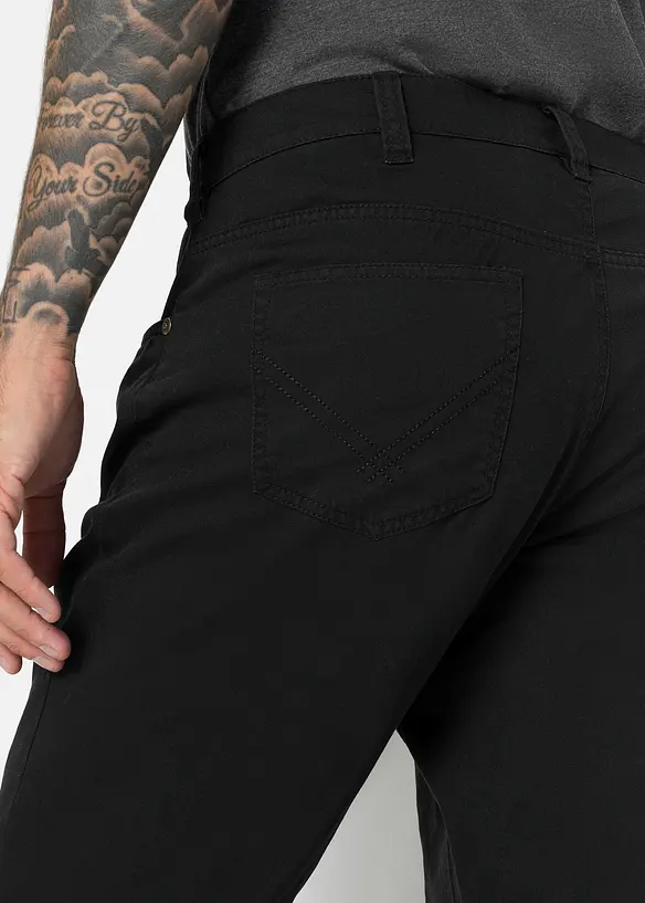 Keprové kalhoty z čisté bavlny Regular Fit, Straight, bonprix