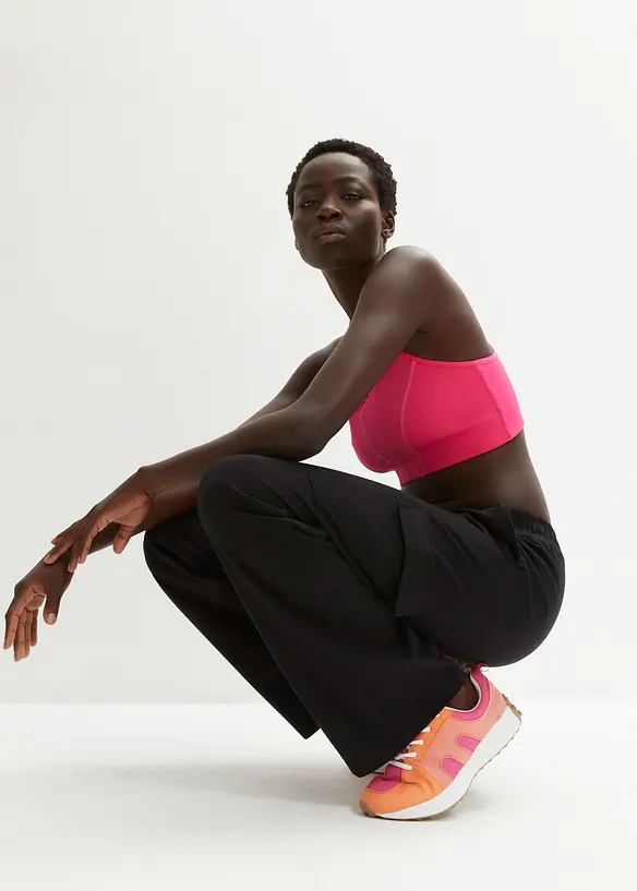 Sportovní kalhoty z elastické bavlněné směsi, bonprix