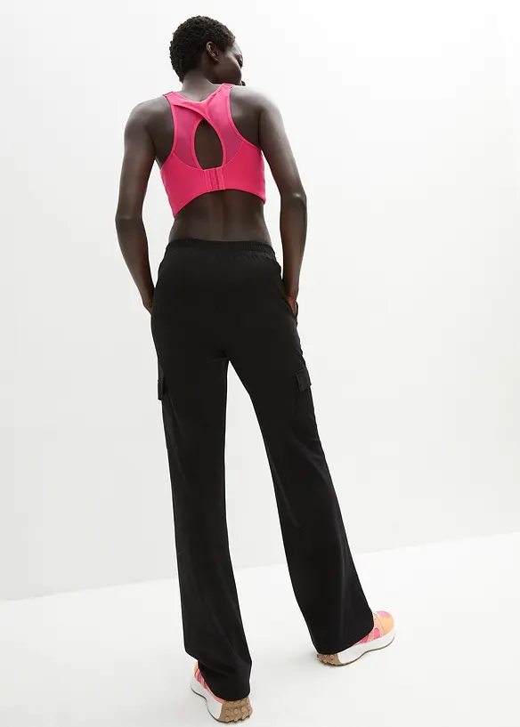 Sportovní kalhoty z elastické bavlněné směsi, bonprix