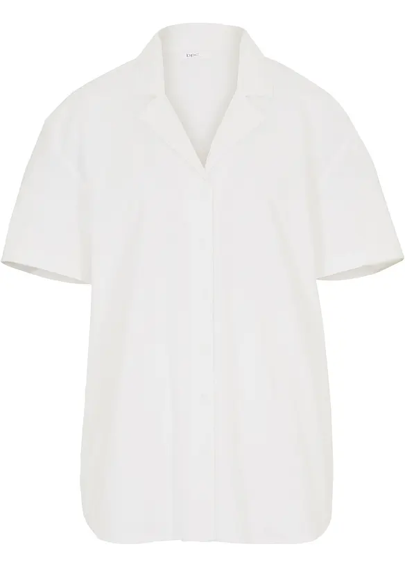 Volná oversize halenka z lehké lněné směsi, bonprix