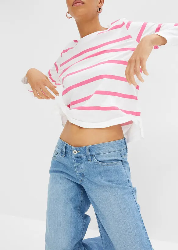 Velmi široké džíny s nízkým pasem, bonprix