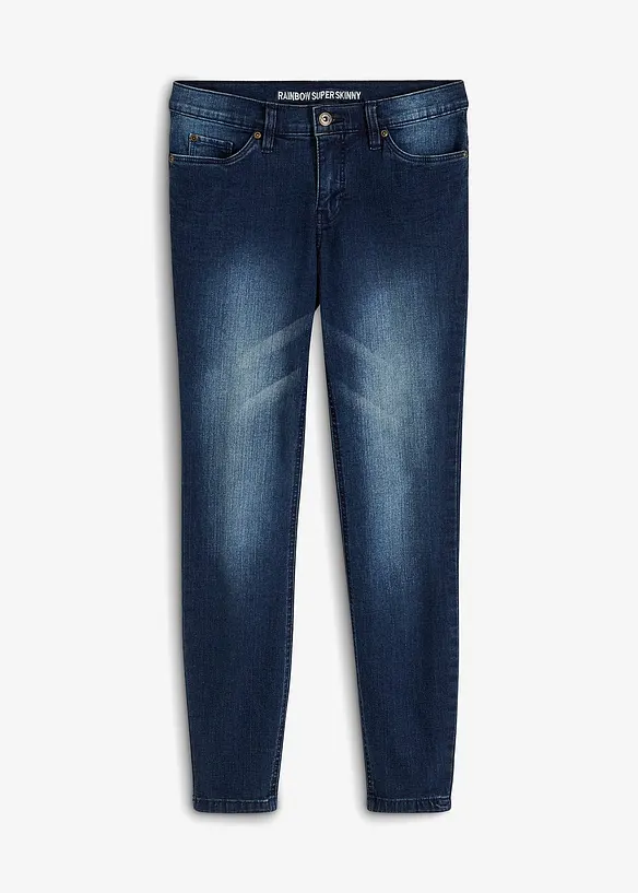 Džíny Super Skinny, Mid Waist, zkrácené, bonprix