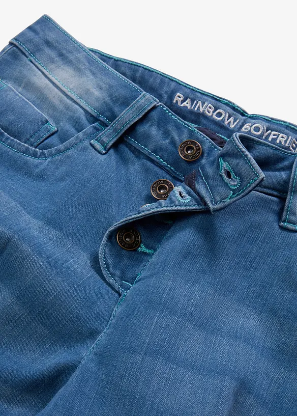 Džíny Boyfriend, Mid Waist, bonprix