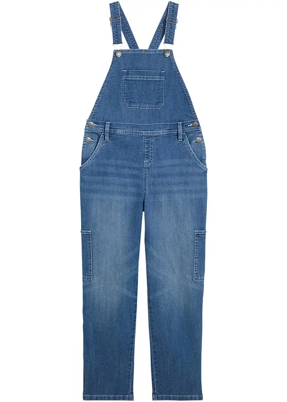 Džíny s laclem, Wide Leg, bonprix