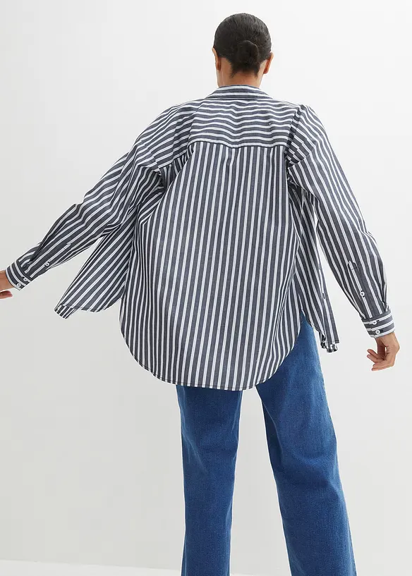 Košilová halenka, oversize, bonprix