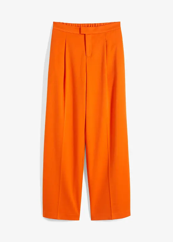 Široké kalhoty se sklady v pase, bonprix