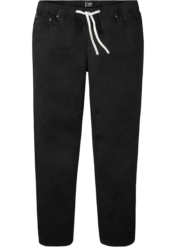 Strečové kalhoty bez zapínání, Regular Fit, Straight, bonprix