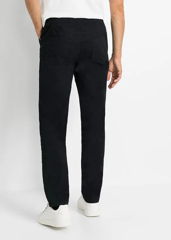 Strečové kalhoty bez zapínání, Regular Fit, Straight, bonprix
