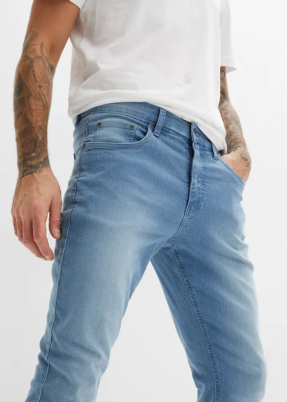 Lehké strečové džíny Slim Fit, Straight, bonprix