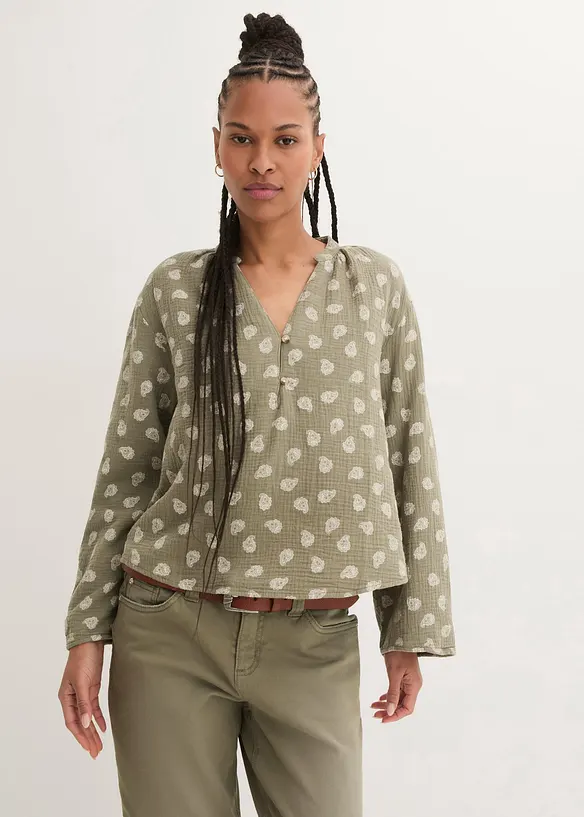 Oversize halenka ze vzdušného mušelínu, bonprix