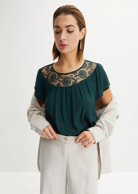 Halenka s krajkou, bonprix