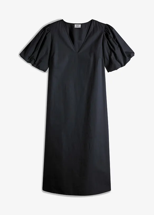 Tkané midi šaty z organické bavlny, bonprix