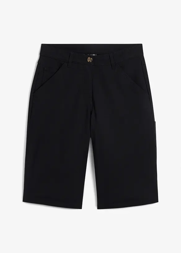 Bavlněné bermudy ke kolenům, s detaily ve stylu Utility, bonprix
