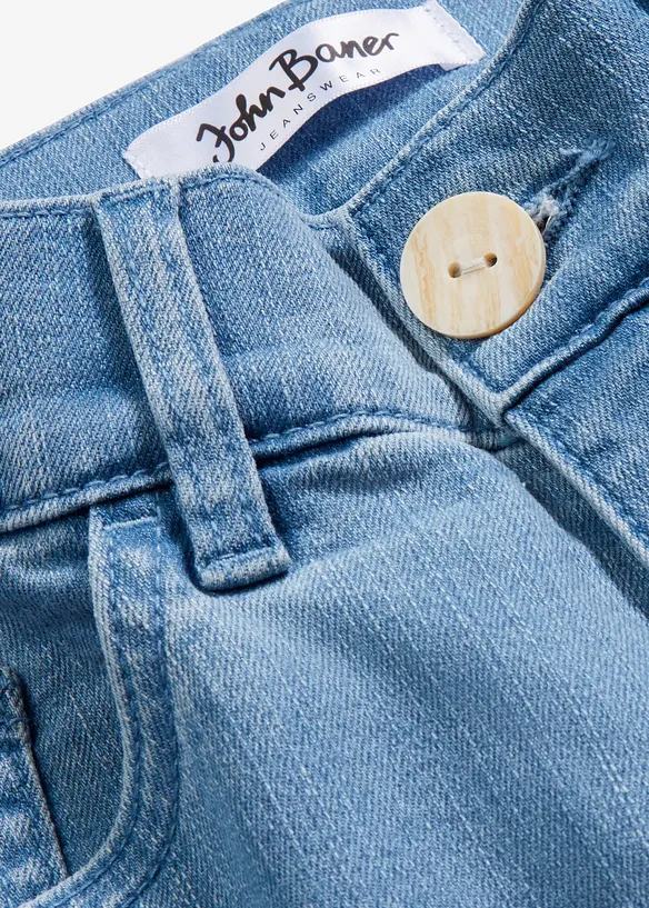 Džíny High Waist se širokými nohavicemi, cropped, bonprix