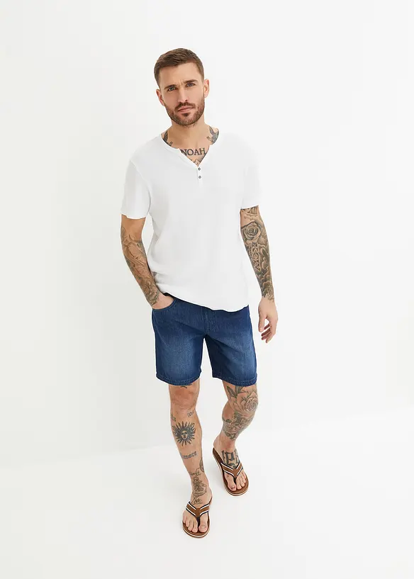 Džínové šortky bez zapínání, Regular Fit, bonprix