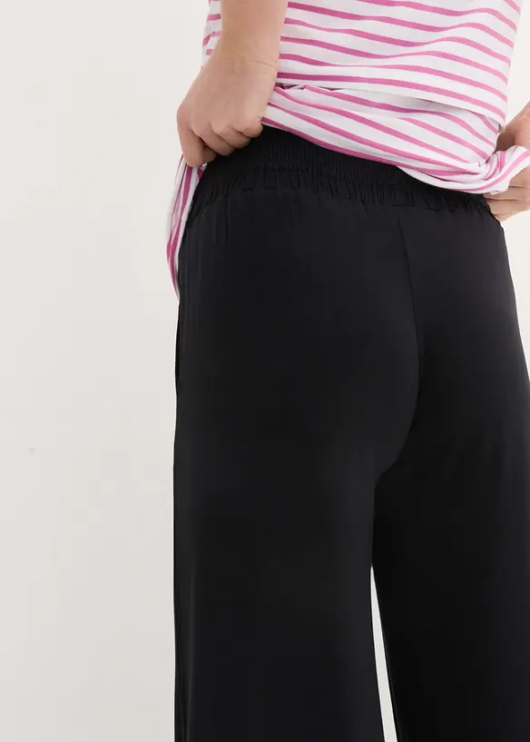 Těhotenské kalhoty Culotte z měkké viskózy, Loose Fit, bonprix