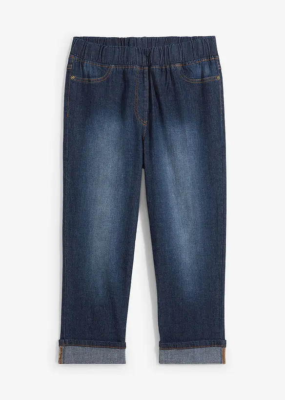 Džíny Slim Fit, Mid Waist, bavlna, bonprix