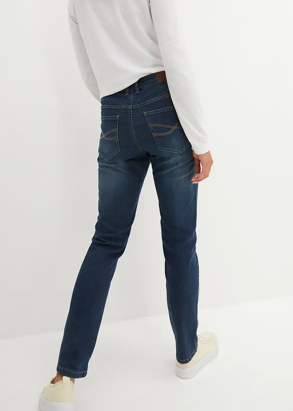 Strečové džíny Mid Waist Straight, bonprix