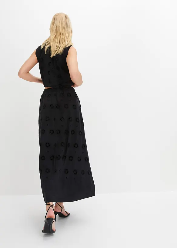 Dlouhá sukně z organické bavlny, bonprix