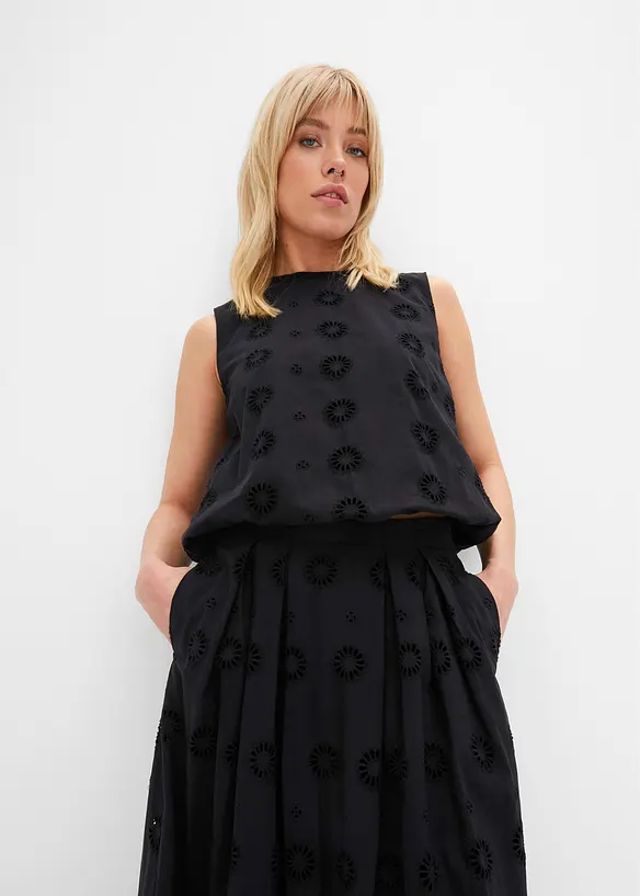 Dlouhá sukně z organické bavlny, bonprix