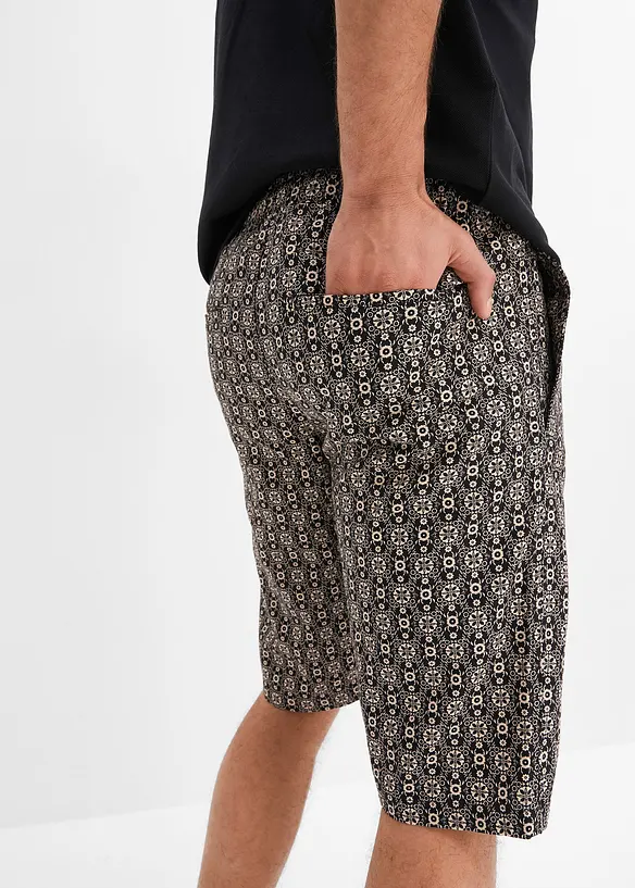 Lněné chino bermudy, bonprix