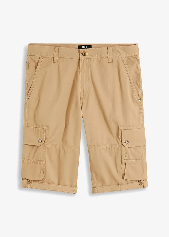 Cargo bermudy z čisté bavlny, Regular Fit, bonprix