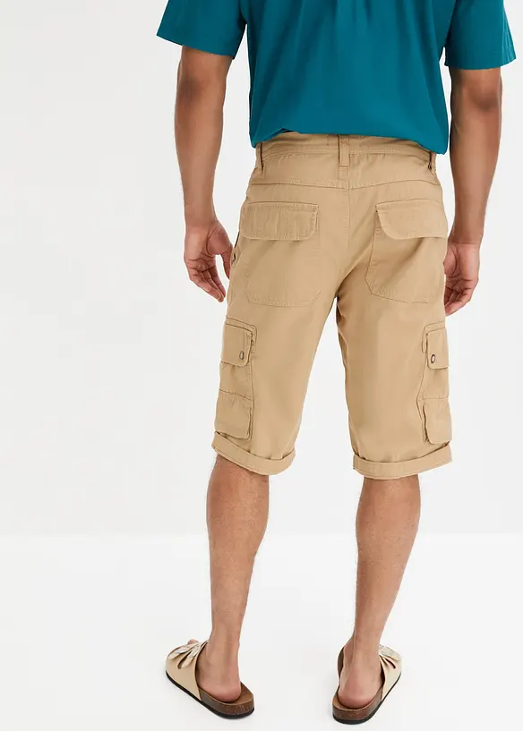 Cargo bermudy z čisté bavlny, Regular Fit, bonprix