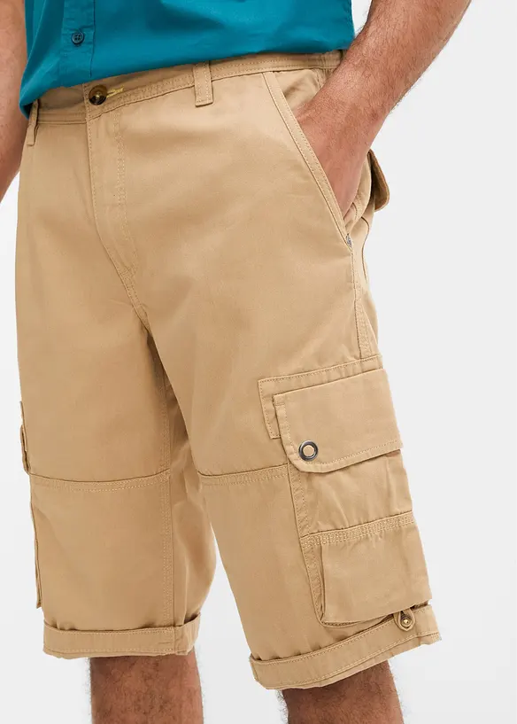 Cargo bermudy z čisté bavlny, Regular Fit, bonprix