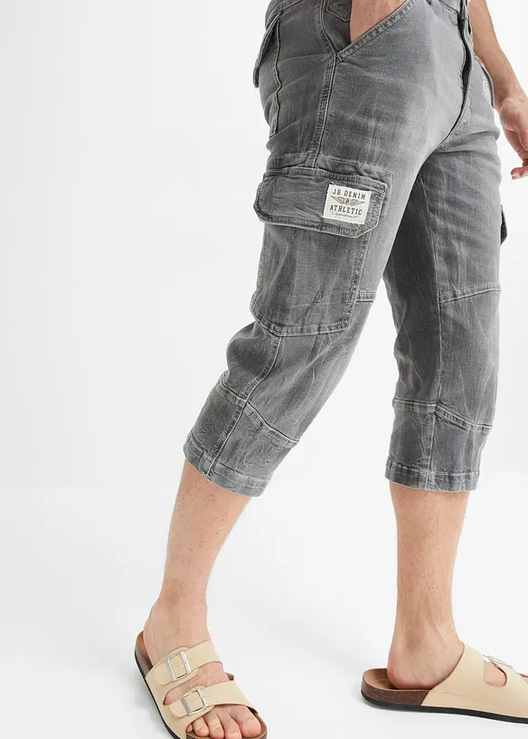 3/4 džíny s cargo kapsami, Loose Fit, bonprix