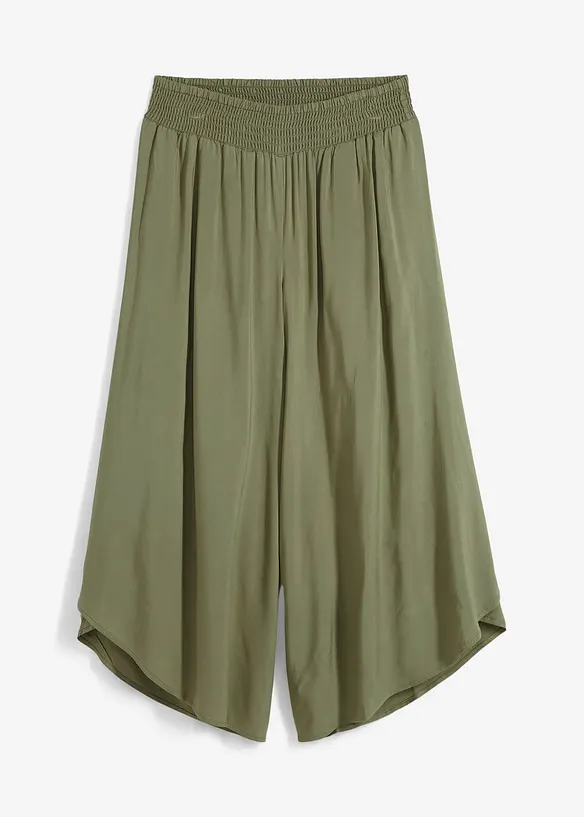 Kalhoty Culotte, délka k lýtkům, z udržitelné viskózy, bonprix