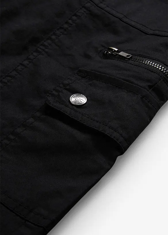 Bavlněné cargo džíny, Mid Waist, bonprix
