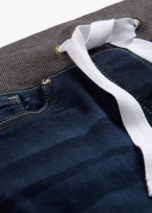 Džíny Boyfriend s elastickým pasem, Mid Waist, bonprix