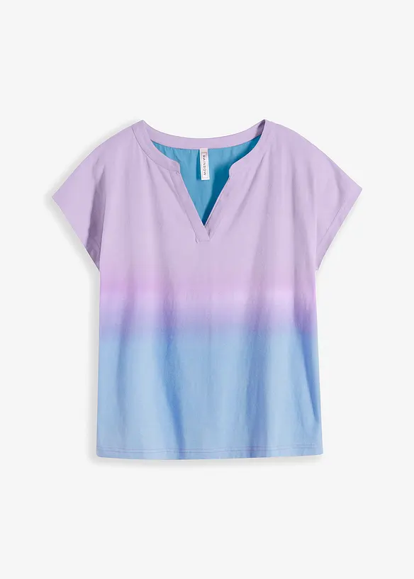 Tričko henley s efektem ombré, bonprix