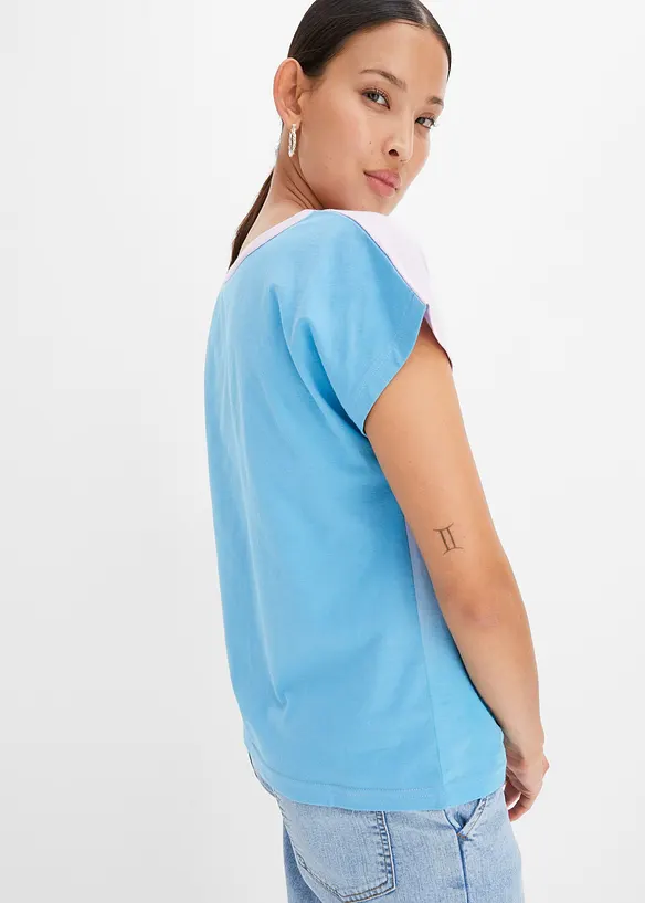 Tričko henley s efektem ombré, bonprix