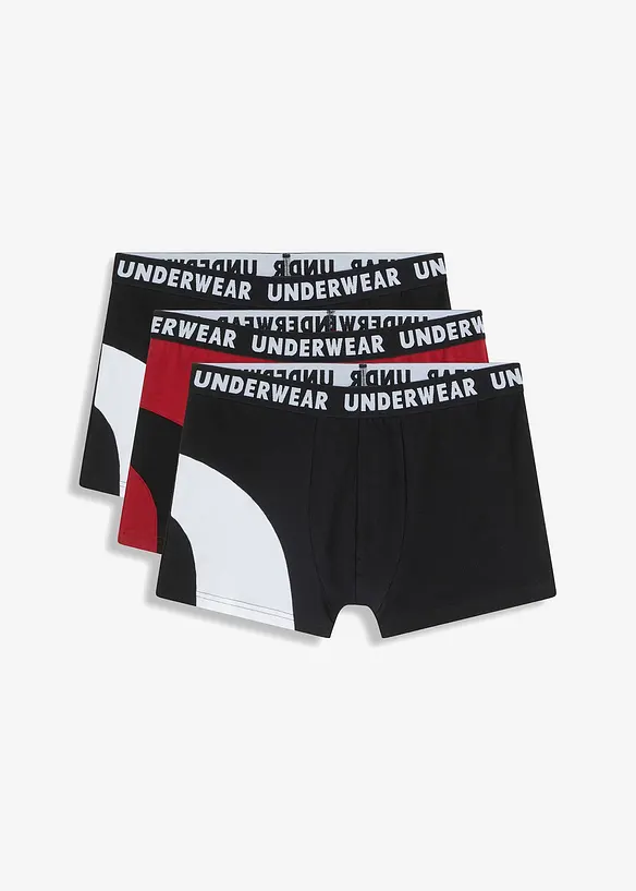 Přiléhavé boxerky (3 ks v balení), bonprix