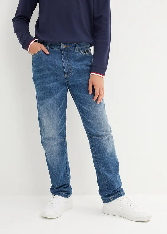 Termo džíny Slim Fit, s flanelovou podšívkou, Tapered, bonprix