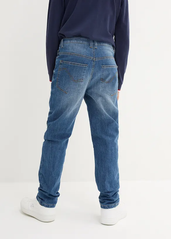 Termo džíny Slim Fit, s flanelovou podšívkou, Tapered, bonprix