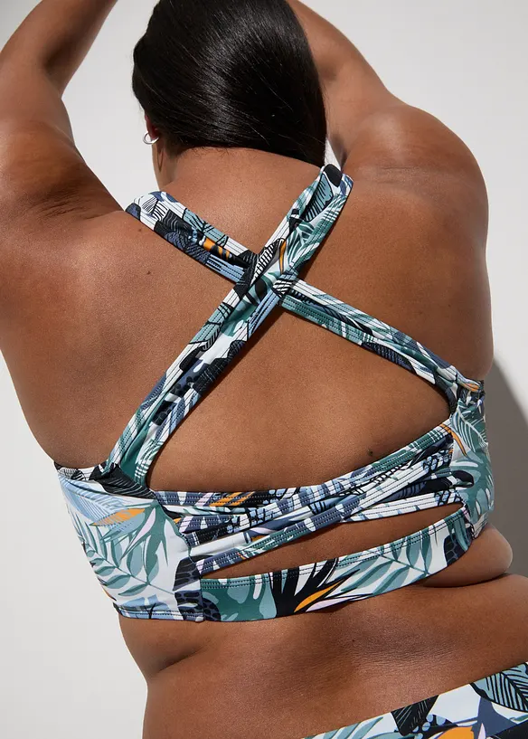 Bikiny s podprsenkovým topem s překříženými ramínky (2dílná souprava), bonprix