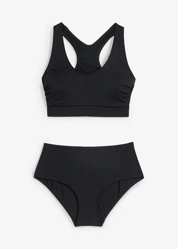 Bikiny s podprsenkovým topem s boxerským střihem zad (2dílná souprava, bonprix