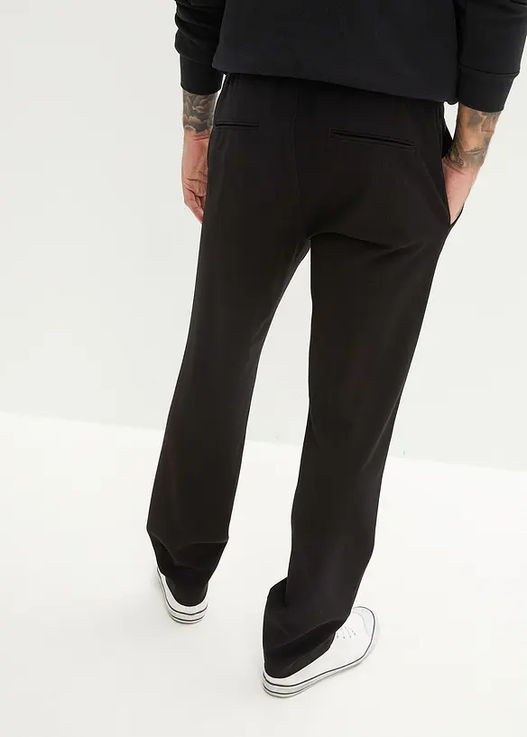Strečové kalhoty bez zapínání, Loose Fit, Straight, bonprix