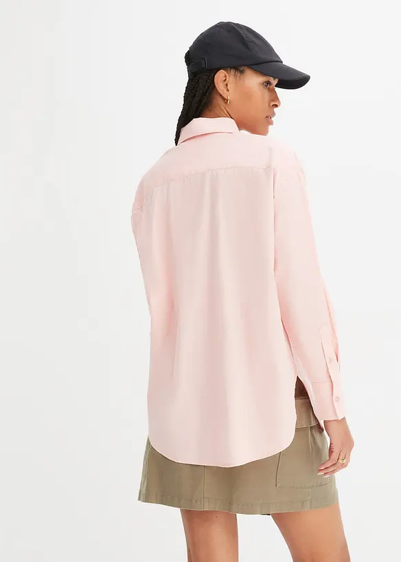 Oversized košile s knoflíkovou lištou, z čisté bavlny, bonprix