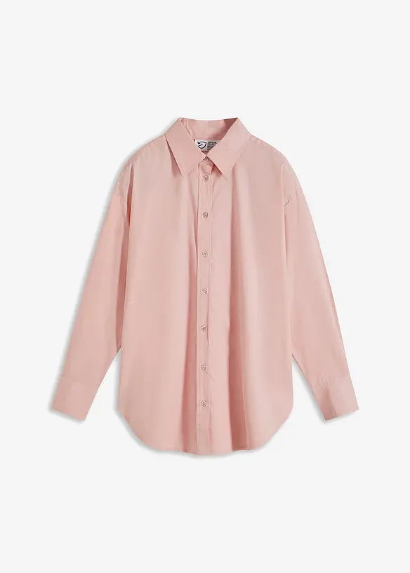 Oversized košile s knoflíkovou lištou, z čisté bavlny, bonprix