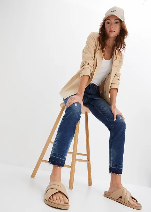 Zkrácené džíny Skinny, Low Waist, bonprix