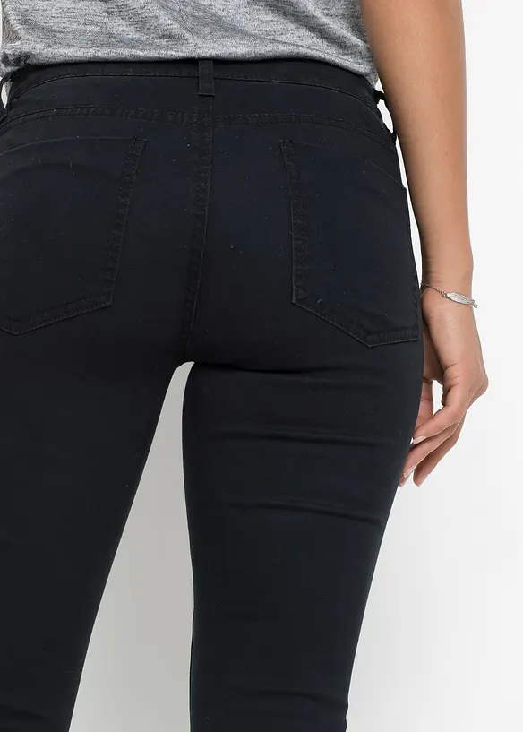 Zkrácené Skinny džíny, Mid Waist, bonprix