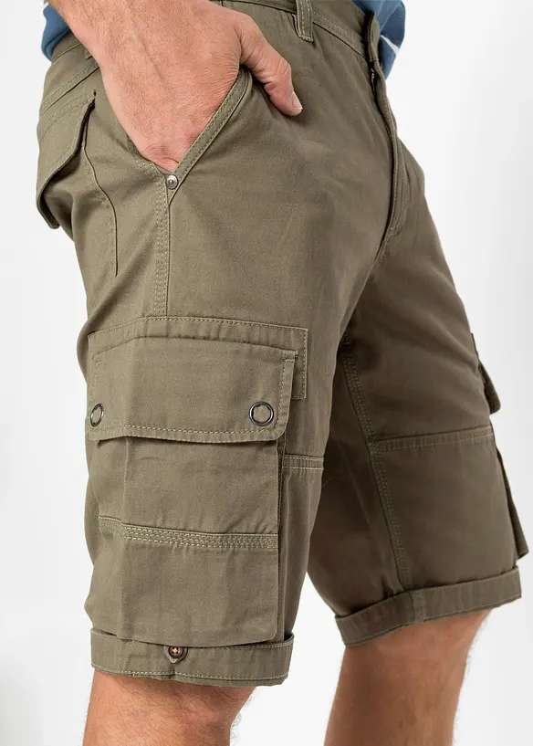 Cargo bermudy z čisté bavlny, Regular Fit, bonprix